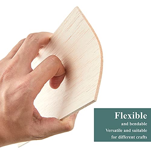 Balsa Wood Sheets 1/8" Inch Thick 12" x 4" Unfinished Wooden Board by Craftiff (5 Pack)