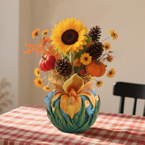 Starry Night Plant Pot - 6.8inch Unique Flower Pot - color: Colour-a