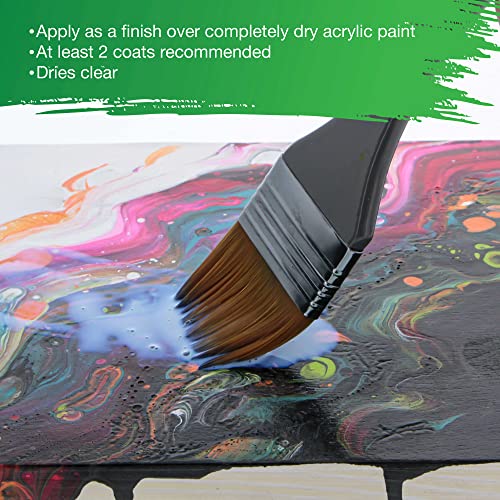U.S. Art Supply 8oz Acrylic Sealer, High Gloss Varnish for Acrylic Painting - size: 8-ounces