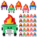 Gejoy 25 Pcs Mini Rubber Dumpster Toys Positive Mini Dumpsters Figures - style: Dumpster