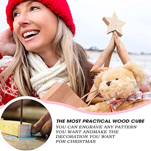 30 PCS 2 x 2 Inch Wooden Squares for Crafts 1/4 Inch Thick - size: 2 x 2 inch