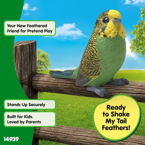 Schleich Farm World - Budgie Parakeet Toy Figurine - Kids Ages 3+ | 14939