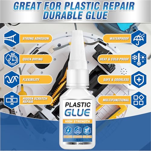 Plastic Glue for Models & Miniatures, Strong Bond, 60g Total (2×30g)