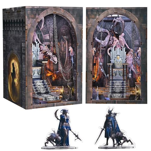 CCCDF Throne of Bones Book Nook Kit, DIY Miniature House with LED - color: Throne of Bones