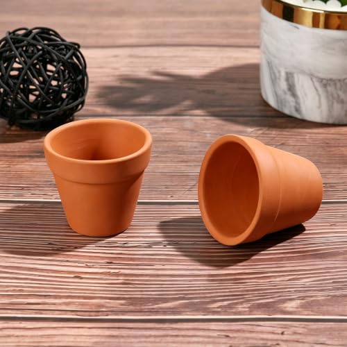 ONEST 15 Pieces Miniature Tiny Clay Pots Mini Flower Pottery Planter for DIY Garden Plants Office Home Decoration - color: 15 Pieces