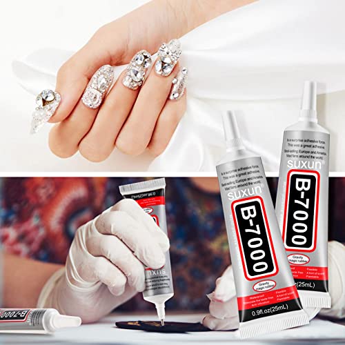 10 Pcs 25ml B7000 Glue Clear Adhesive Jewelry Bead B-7000 Glue for Jewelry Rhinestone DIY Cell Phone Repair Clothes Glass Metal Stone Beads Wooden Small Part Item
