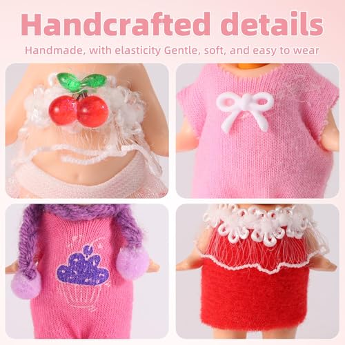 10 Sets Doll Outfits, 3 Inch/7.62cm Doll Collector's Clothing Accessories - style: Style 1