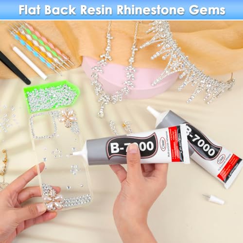 B7000 Rhinestones Glue for Crafts, 2pcs 130ML Glue of Diamond Jewelry - color: 2x130 ml / 4.4 oz