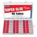 GH1200-1 Gram (Pack of 48) Single-Use Super Glue All Purpose, Super Fast, Thick & Strong Adhesive Superglue, Cyanoacrylate Glue for Hard Plastics, DIY Craft, Ceramics, Frame, Leather, Metal Etc - style: 1 Gram x 48 PCs Super Glue