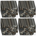 Flutesan 24 Pcs Miniature Dollhouse Wallpaper, Stone Pattern - style: Stone Pattern