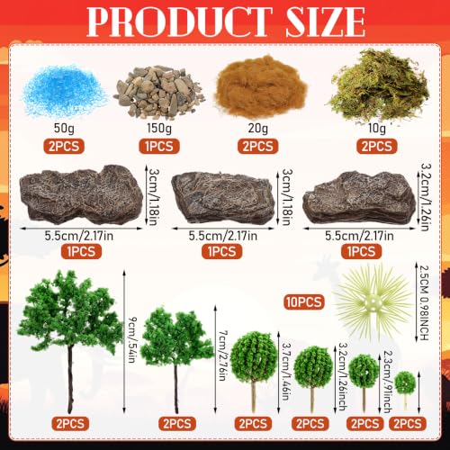 Teyva Daily 48 Pcs Grassland Diorama Kit Habitat Project Box Set Grassland - color: Grassland