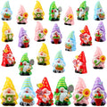 Yaomiao 60 Pcs Mini Flower Gnomes Figurines Bulk Resin Gnomes Statues - style: Spring
