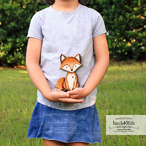 Forest Critters Painted Wooden Animal Cutout Shapes (Small (bundle of 8)) - size: Small (bundle of 8)