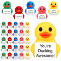 Gejoy 25 Pcs Mini Rubber Duck Toys 5 Colors Ducks Tiny Positive Figures - style: 5 Color Duck