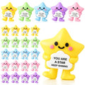 Gejoy 25 Pcs Mini Rubber Colorful Star Toys Positive Mini Stars Figures - style: Colorful Star