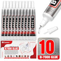 B7000 Bedazzling Glue (10 Pack, 15ml), Clear Rhinestone Jewelry Adhesive