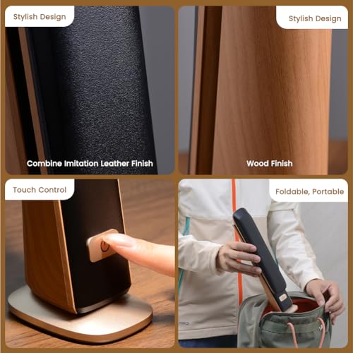 WILIT Foldable Portable Desk Lamp,Battery Operated Rechargeable Lamps Cordless,Eye-Caring LED Table Lamp with 3 Color Temperatures,Stepless Brightness,Desk Lamps for Office Home College Essentials - style: Modern