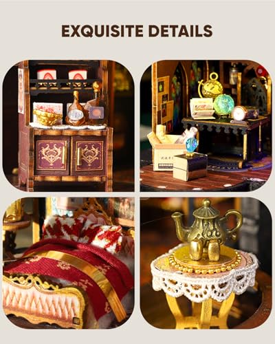 DIY Miniature House Kit Dollhouse Kit for Adults to Build Mini Magic House - color: Magic Eltz Castle
