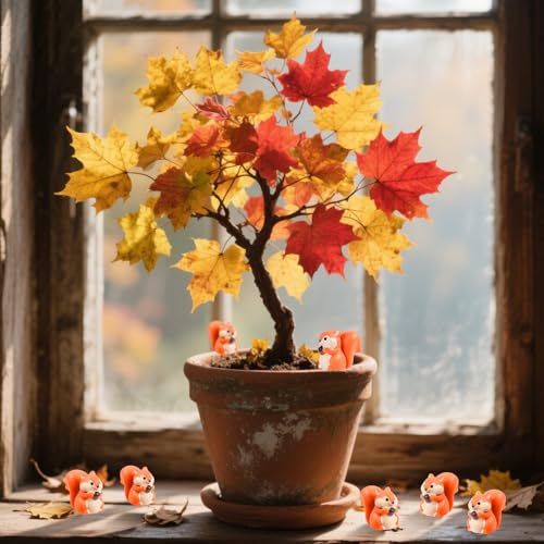 100 Pcs 2.1 x 1.4 cm Mini Squirrel Figurines Decor - style: 100 Pcs Classic