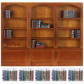1:12 Dollhouse Bookcase Furniture 48 Pcs Miniature Books, Brown