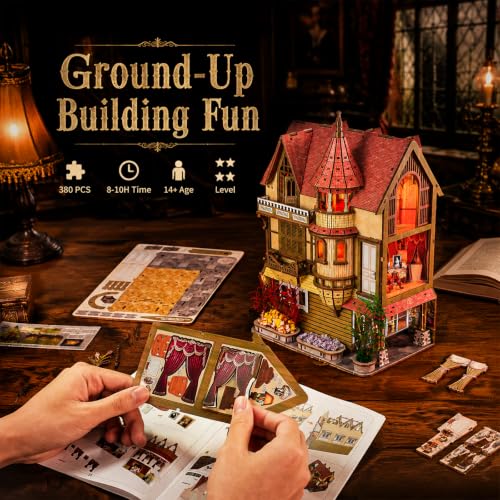 fifijoy DIY Miniature House Kit for Adults - Endless Manor Booknook - color: Endless Manor