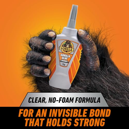 Gorilla Micro Precise Clear Glue, All Purpose, Polyurethane, 5g, 2-Pack - size: 0.13 Fl Oz, style: Micro Precise 2 Pack