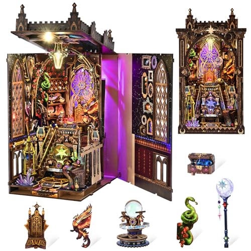 TOYQI Book Nook Kit for Adult, DIY Miniature Dollhouse Kit, Zodiac Signs - color: Zodiac Sign