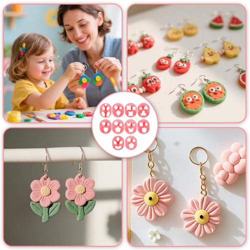 10Pcs Flower Polymer Clay Cutters, 10Shapes Mini Floral Clay Cutters