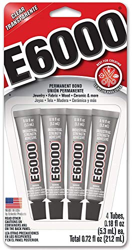 Eclectic Products 5510310 6 Pack E6000 Mini Tube Craft Adhesive, Clear6