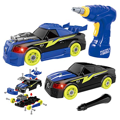 GILOBABY Take Apart Toys for Boys, STEM Building Set with Electric Drill