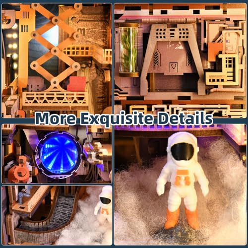 CCCDF Aerospace Foundry Book Nook Kit, Miniature Dollhouse DIY Space - color: Aerospace Foundry
