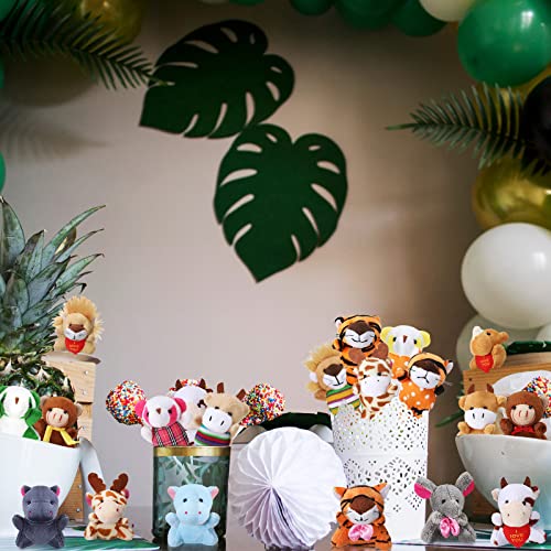 Zhanmai 100 Pcs Mini Forest Stuffed Animals Keychain Bulk Set - style: Forest Animals