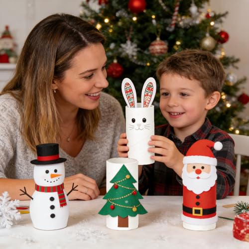 Czoynife White Cardboard Tubes for Crafts, 36Pack, Bulk Paper Rolls for Kids DIY, Classroom Art Supplies, Holiday Decor (1.38x3.98, 1.57x3.98,1.69x3.98) - color: White, size: 36Pack