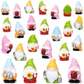 Wonderjune 40 Pcs Mini Gnomes Tiny Figures Miniature Gnomes Figurines Bulk