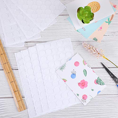 Zonon 1000 Pcs Double Sided Adhesive Dots Clear Glue Point Tape Stickers Balloon Glue Round Mini No Traces Adhesive Sticker Dot Sticker for Classroom Decor Craft DIY Office (0.79 Inch/ 20 mm) - size: 0.79 Inch/ 20 mm