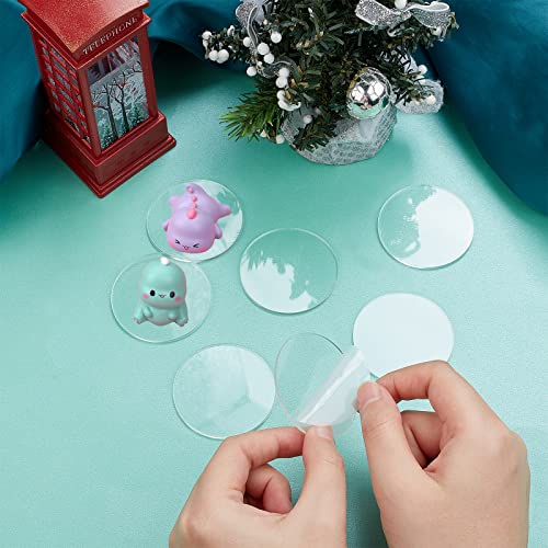FINGERINSPIRE 30 Pcs Clear Circles Acrylic Sheet 2 inch Clear Acrylic Discs - color: 2 Inch