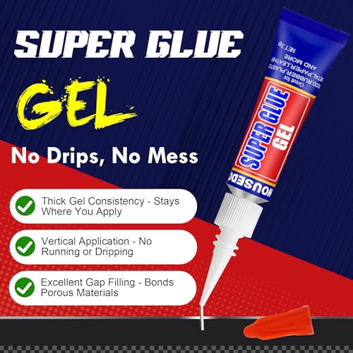 36 x 3g Super Glue Gel, Quick Dry, Thick Formula, All-Purpose Instant Bond - size: Gel