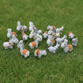 20pcs Miniature Resin Donkeys, Mini Farm Animals Figurines for Fairy Garden Accessories, Tiny Plastic Animals to Hide for Cake Toppers Decor, DIY Crafts,Terrarium Micro Landscape Ornaments