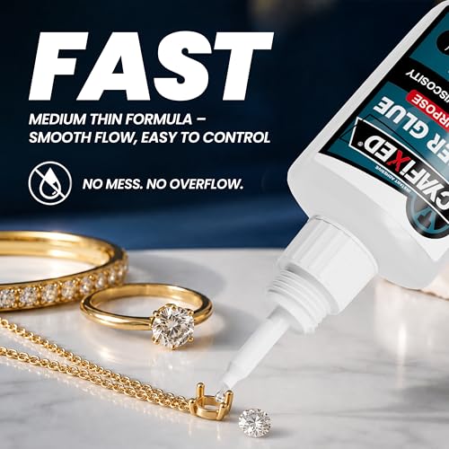 Fast Super Glue 60g, Medium-Thin CA Glue for Plastic Wood Glass Ceramic - size: 2 oz