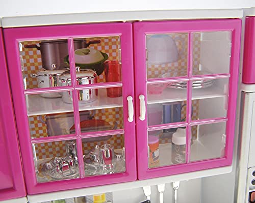 AZ Trading & Import Psk54 My Modern Kitchen Full Deluxe Kit Battery Operated Kitchen Playset: Refrigerator, Stove, Microwave, Mix