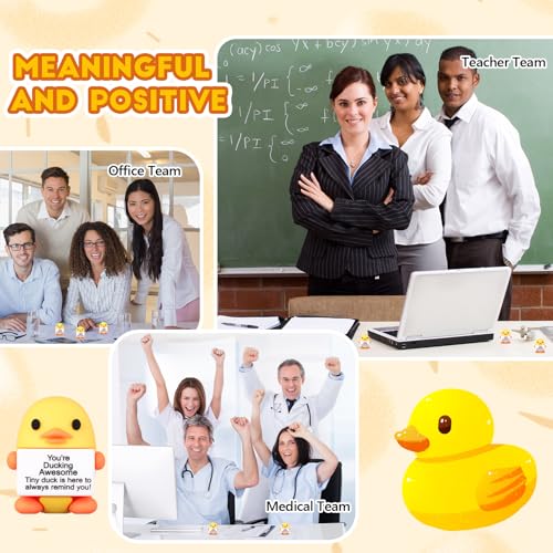 Gejoy 25 Pcs Mini Rubber Duck Toys Positive Mini Ducks Figures - style: Duck