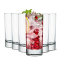LUXU Highball Glasses,6pc Drinking Glasses,8 oz Tall Glass Sets - style: 7 OZ