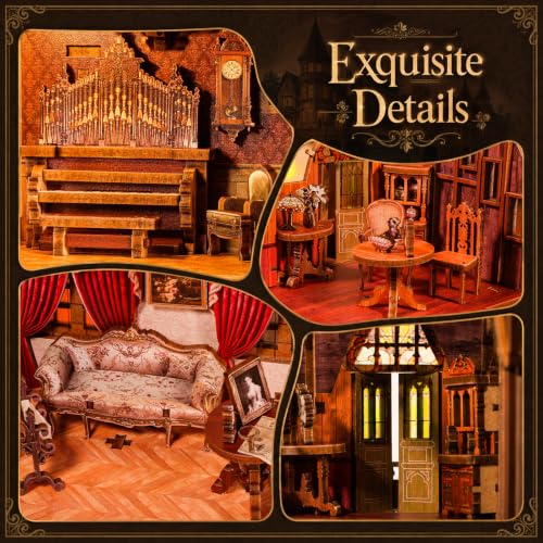 fifijoy DIY Miniature House Kit for Adults - Endless Manor Booknook - color: Endless Manor