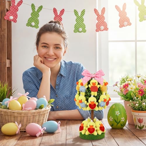 Zhanmai 100 Pcs Mini Plush Animal Toys Bulk Small Chick Keychain Party Favors Stuffed Small Animals for Easter Egg Stuffers Valentines Gifts Birthday Classroom Prizes Goodie Bag Fillers - style: Chick