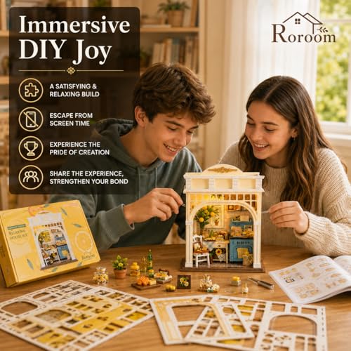 Roroom Book Nook Kit for Adults, Sunshine Season House Building Kit - color: Sunshine Season