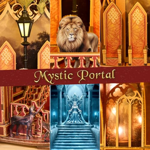 TOYQI Book Nook Kit for Adult, DIY Miniature Dollhouse Kit, Magic Wardrobe - color: Magic Wardrobe
