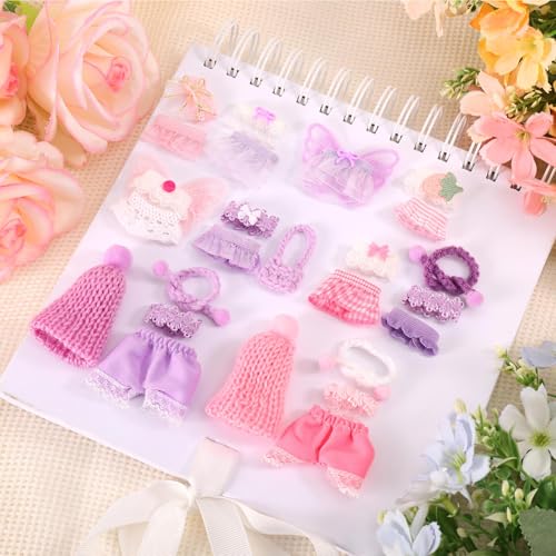 10 Sets 3in/7.5-8cm Doll Clothes Outfits, Mini Baby Costume - style: Style 2