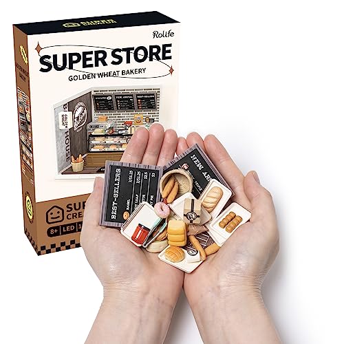 Rolife Super Creator DIY Plastic House Building Set (Golden Wheat Bakery) - style: Toasted Bakery