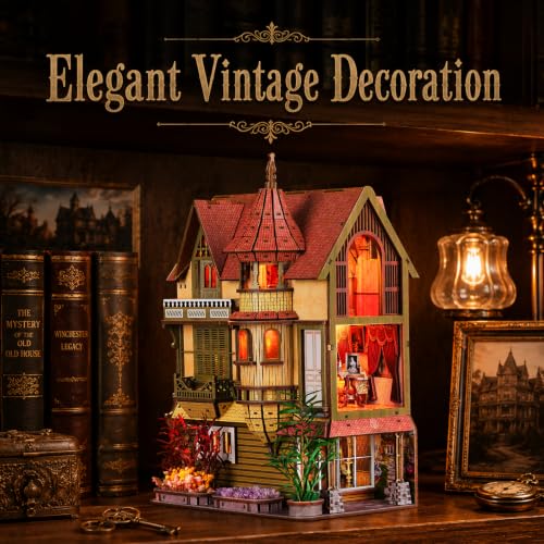 fifijoy DIY Miniature House Kit for Adults - Endless Manor Booknook - color: Endless Manor