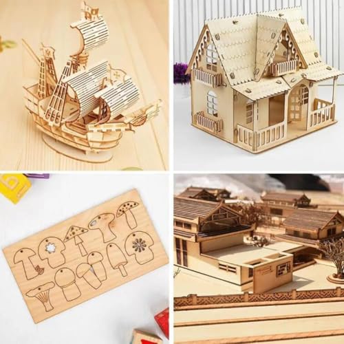 36 Pack Basswood Sheets for Crafts 12"x16"x1/8", 3mm Thick Plywood Sheets Board for Craft, Unfinished Wood Sheet for Laser Cutting & Engraving, Wood Burining, Painting, Staining，Architectural Model - size: 12"x16"x1/8"